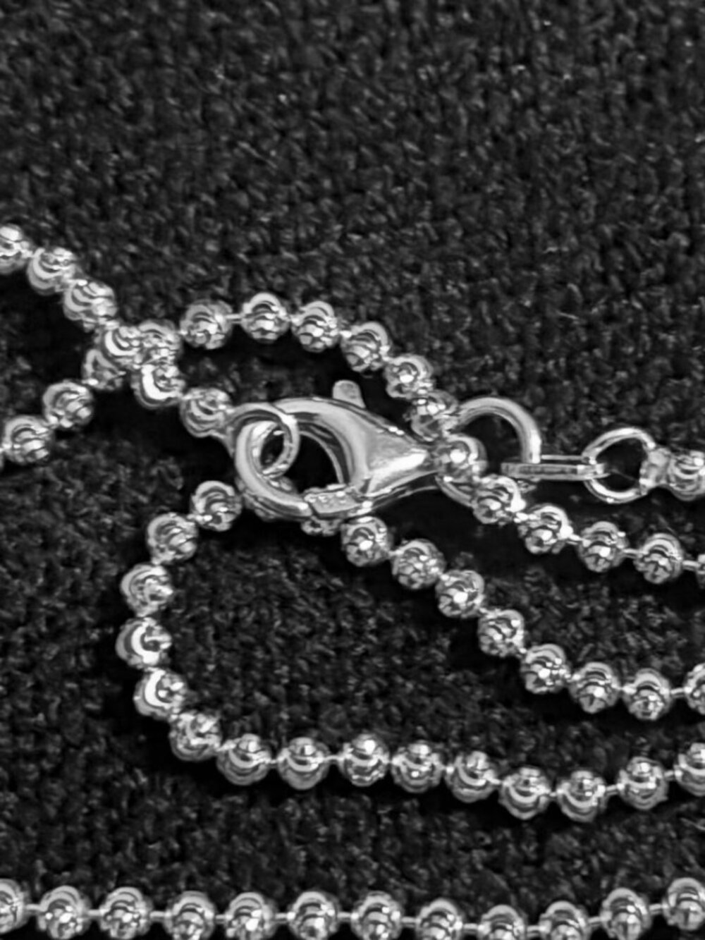 925 Italian Silver Mooncut Necklace 30Inch | 1mm | 8.7gram Lobster Clasp